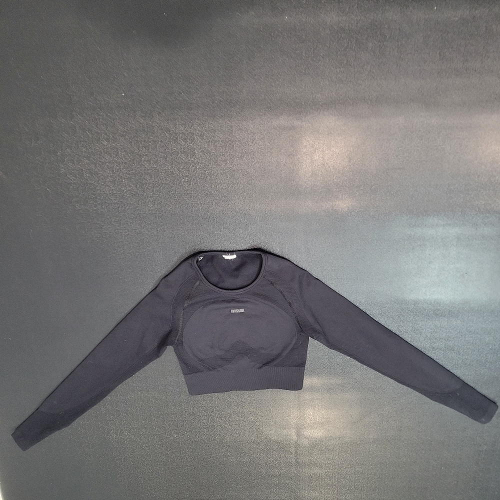Gymshark Black Long Sleeve Top - Size Medium - Picture 5 of 8